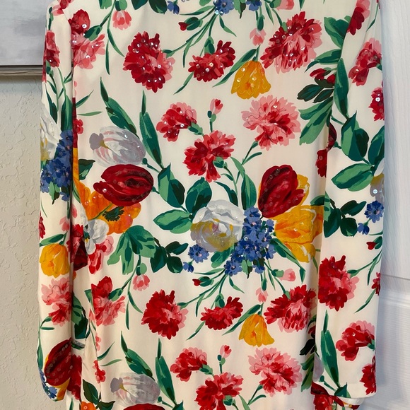 Mary Ann Restivo Women’s Vintage Floral Silk  One Button Blazer-90’s-Sz 4-EUC - Picture 14 of 14